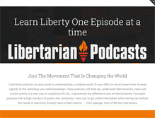 Tablet Screenshot of libertarianpodcasts.com